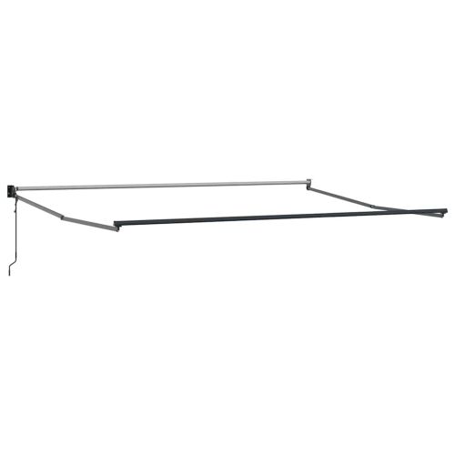 Автоматично прибираща се тента, кафяв, 450x300 см