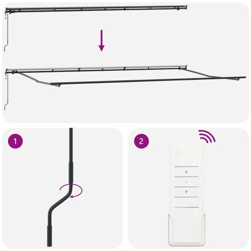 Автоматично прибираща се тента, бордо, 600x300 см