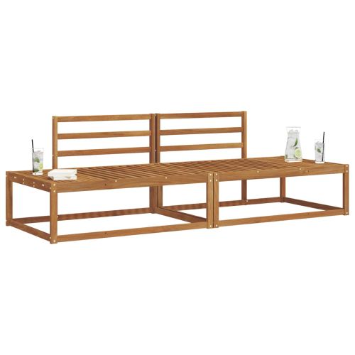 Комплект дивани за открито 2 Брой Естествен 230,5 x 83 x 73 см