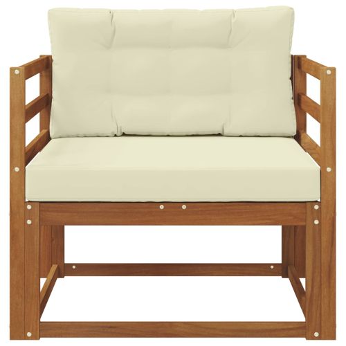 Среден диван за открито Солидно акациево дърво Естествен