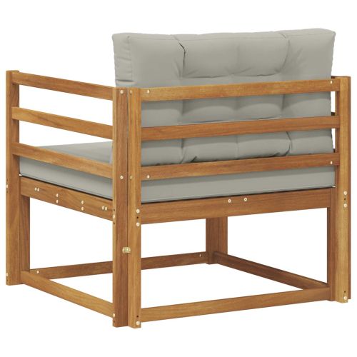 Среден диван за открито Солидно акациево дърво Естествен