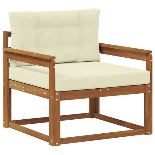 Среден диван за открито Солидно акациево дърво Естествен