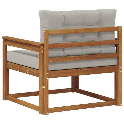 Среден диван за открито Солидно акациево дърво Естествен