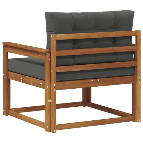 Среден диван за открито Солидно акациево дърво Естествен