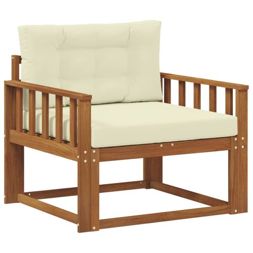 Среден диван за открито Солидно акациево дърво Естествен