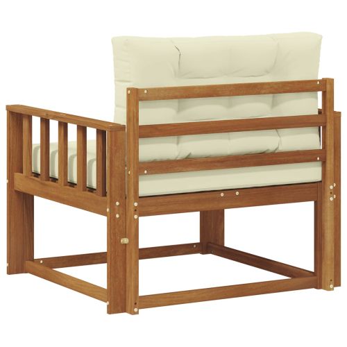 Среден диван за открито Солидно акациево дърво Естествен