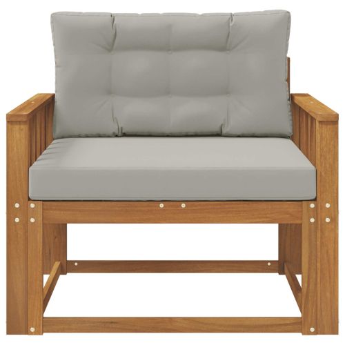 Среден диван за открито Солидно акациево дърво Естествен