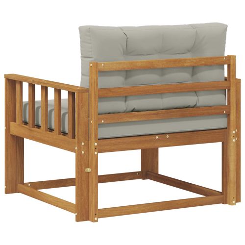 Среден диван за открито Солидно акациево дърво Естествен