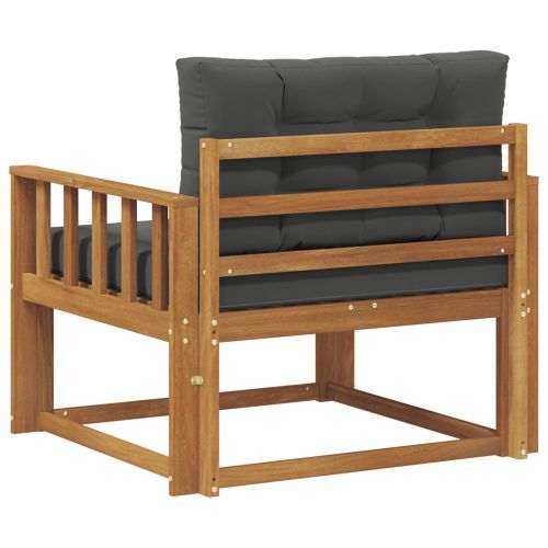 Среден диван за открито Солидно акациево дърво Естествен