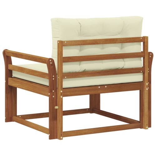 Среден диван за открито Солидно акациево дърво Естествен