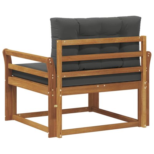 Среден диван за открито Солидно акациево дърво Естествен