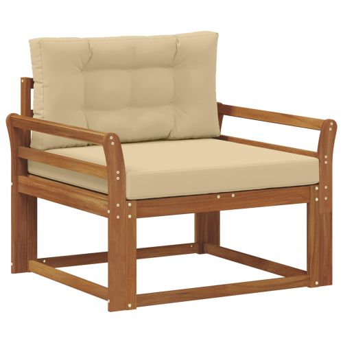 Среден диван за открито Солидно акациево дърво Естествен