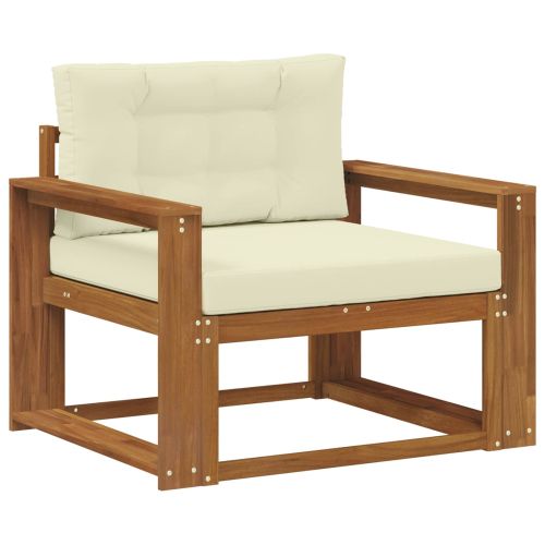 Среден диван за открито Солидно акациево дърво Естествен