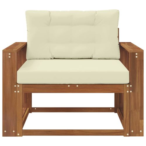 Среден диван за открито Солидно акациево дърво Естествен