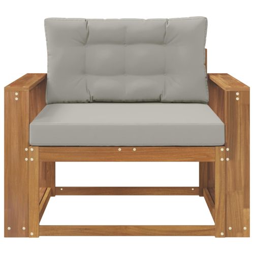 Среден диван за открито Солидно акациево дърво Естествен