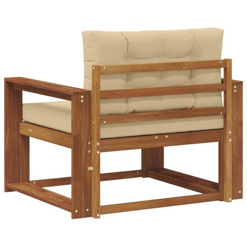 Среден диван за открито Солидно акациево дърво Естествен