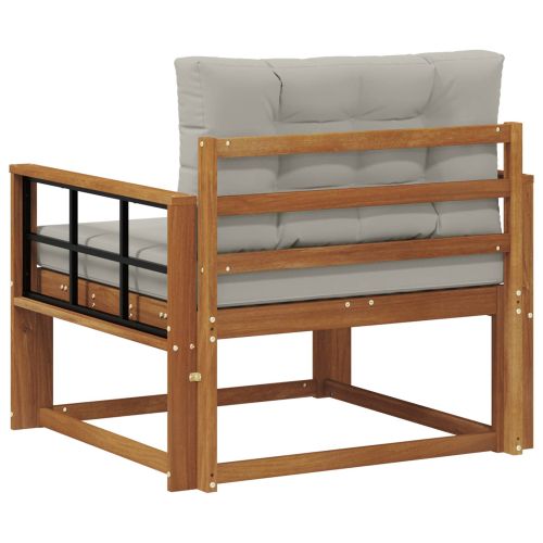 Среден диван за открито Солидно акациево дърво Естествен