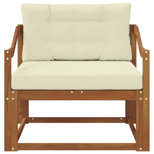 Среден диван за открито Солидно акациево дърво Естествен