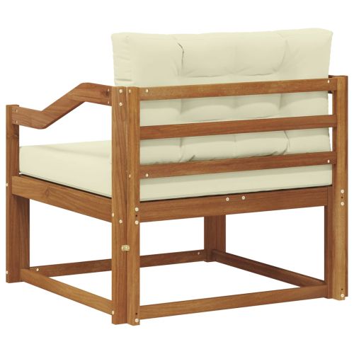 Среден диван за открито Солидно акациево дърво Естествен