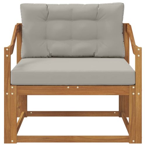 Среден диван за открито Солидно акациево дърво Естествен