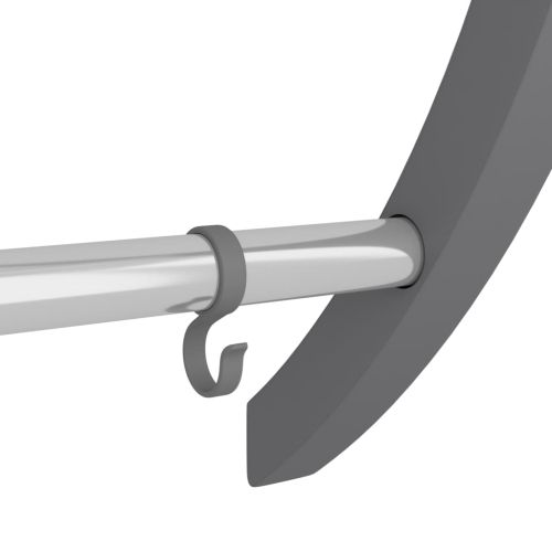 Поставка за хавлии с куки, сребриста, 56x16x72 см, алуминий