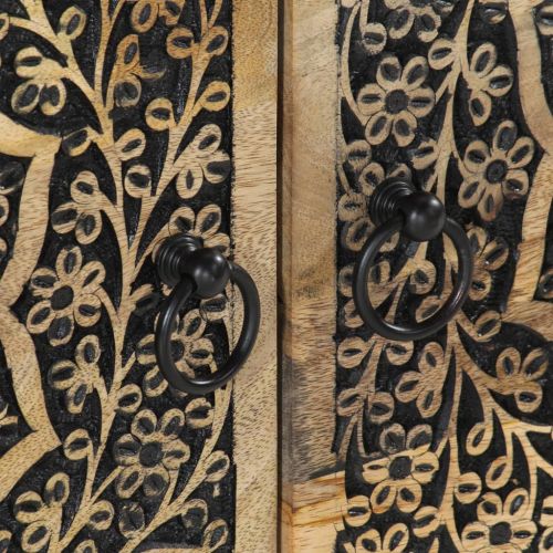 Кафе маса, 80x50x40 см, мангово дърво масив