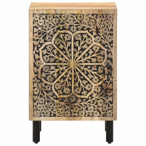 Шкаф за баня 38x33x58 см масивно мангово дърво