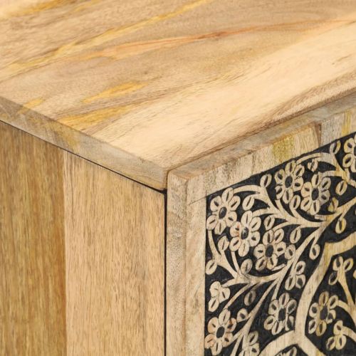 Шкаф за баня 38x33x58 см масивно мангово дърво