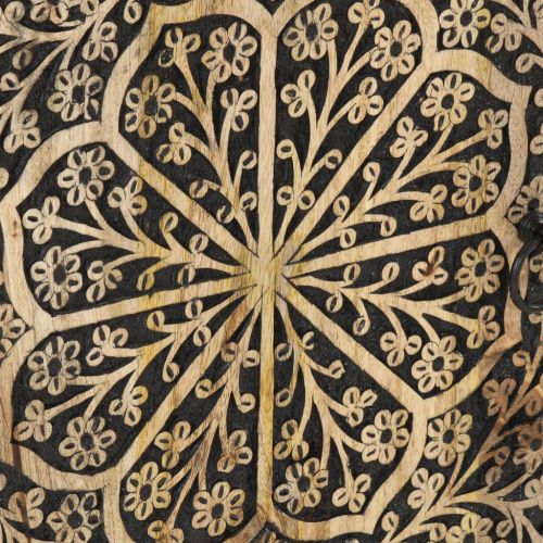 Шкаф за баня 38x33x58 см масивно мангово дърво