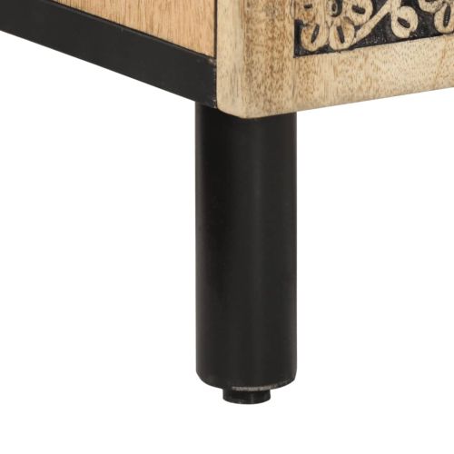 Шкаф за баня 38x33x58 см масивно мангово дърво