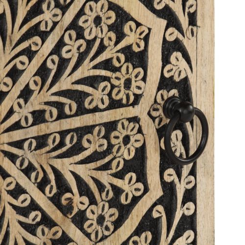 Страничен шкаф 40x33x75 см манго масивно дърво