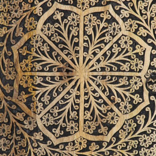 Страничен шкаф 40x33x75 см манго масивно дърво