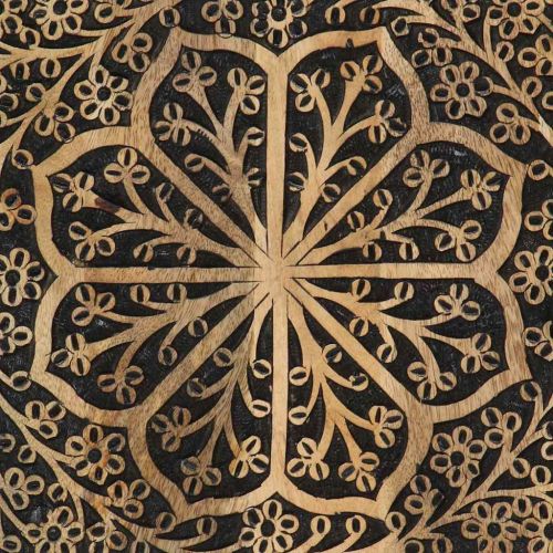 Страничен шкаф 40x33x110 см манго масивно дърво