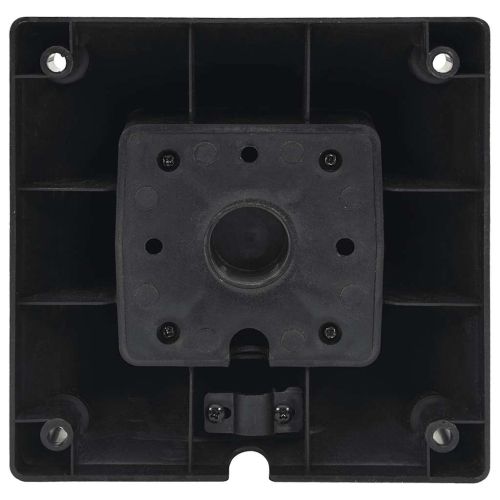 Външен разклонител с лампа и шип 2-посочен 16x16x39,5 см