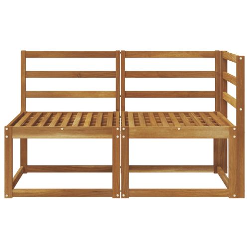 Външен среден и ъглов диван 2 Брой Естествен