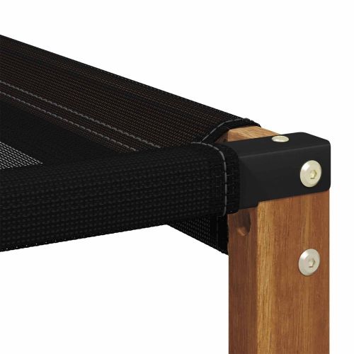 Секционен диван Солидно акациево дърво Естествен