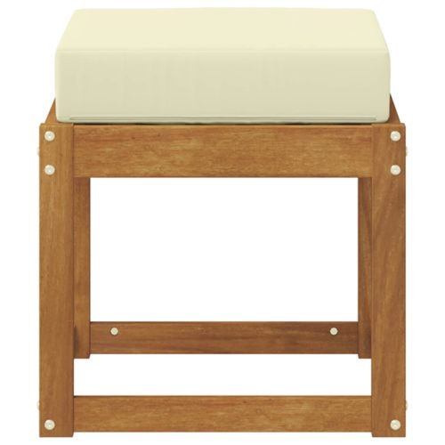 Външна табуретка Солидно акациево дърво Естествен