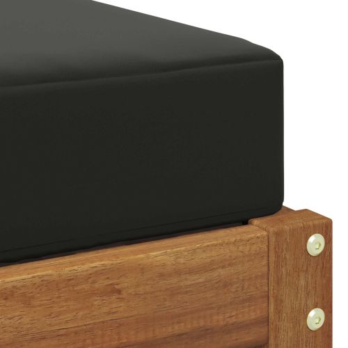 Външен стол-бенч Солидно акациево дърво Естествен