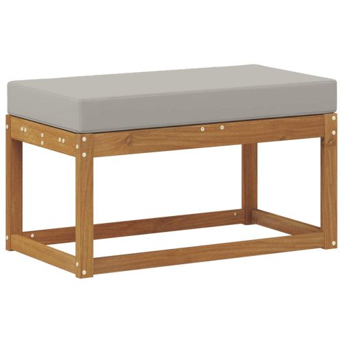 Външна табуретка Солидно акациево дърво Естествен