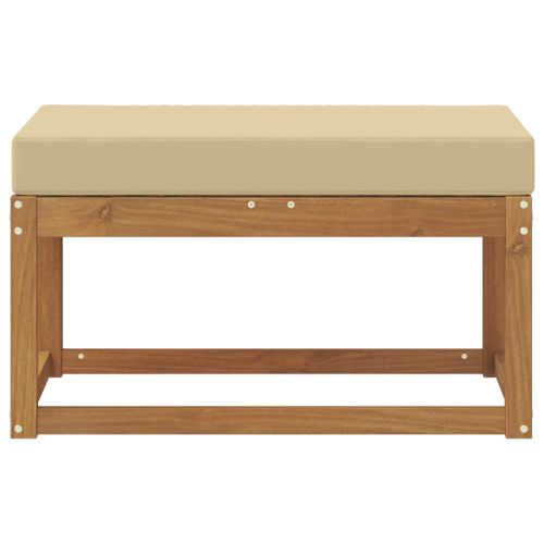 Външна табуретка Солидно акациево дърво Естествен