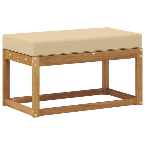 Външна табуретка Солидно акациево дърво Естествен