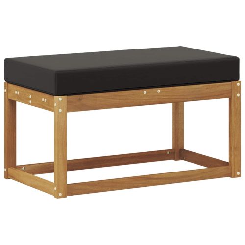 Външна табуретка Солидно акациево дърво Естествен