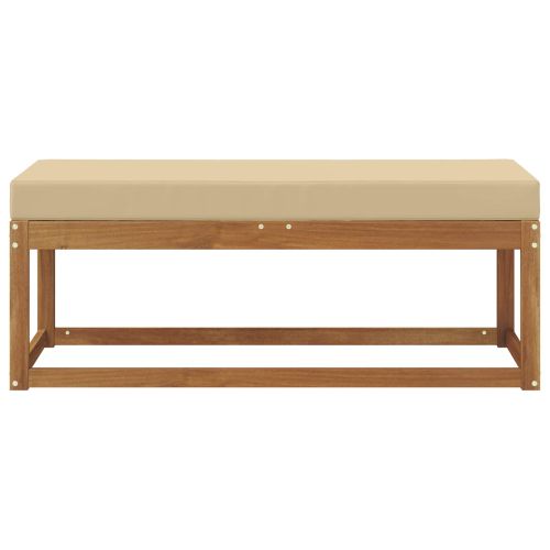 Външен стол-пейка Солидно акациево дърво Естествен