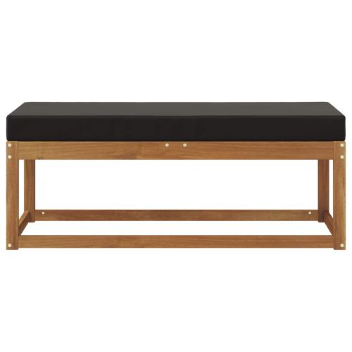 Външен стол с пейка Солидно акациево дърво Естествен