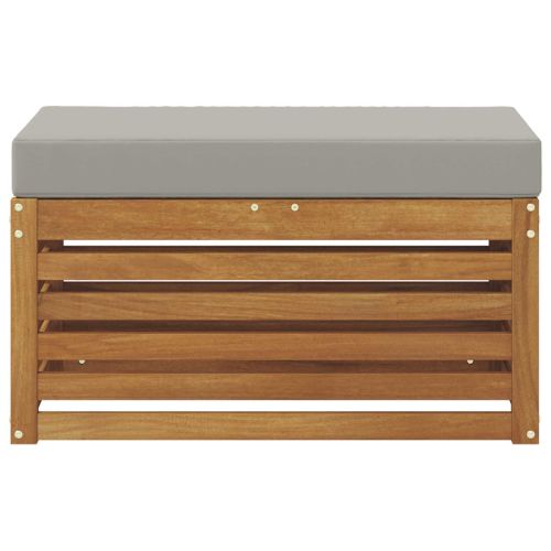 Външна табуретка Солидно акациево дърво Естествен