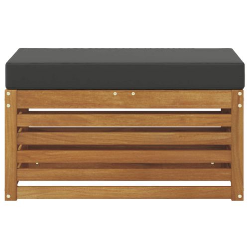 Външна пейка Солидно акациево дърво Естествен