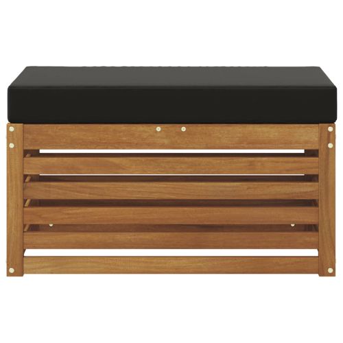 Външна табуретка Солидно акациево дърво Естествен