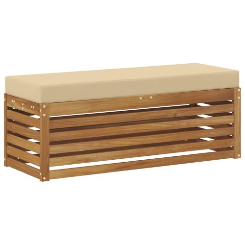 Външна табуретка Солидно акациево дърво Естествен