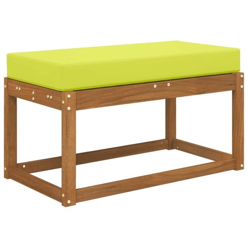 Възглавница за открито седалка Зелен 80 x 40 x 8 cm