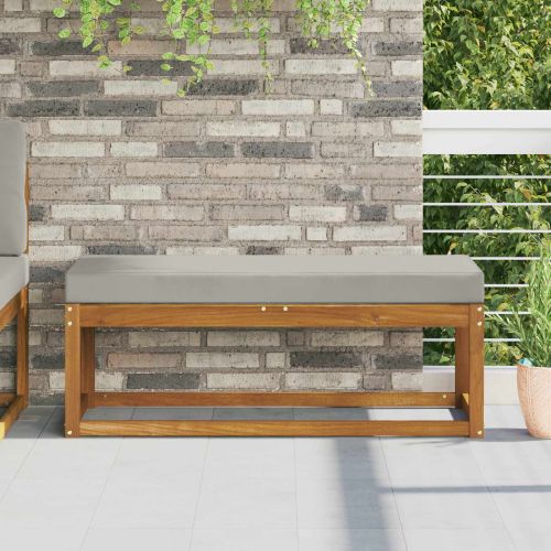 Възглавница за открито седалка Сив 111,5 x 40 x 8 см